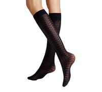 Hudson Damen Kniestrümpfe Earthy Reptile semi-blickdicht 40 Den Black 0005 39-42