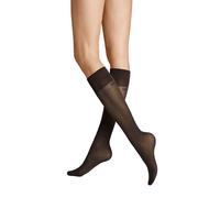Hudson Damen Kniestrümpfe Micro 50 druckfreier Bund 50 DEN Dunkelbraun 0771 35-38