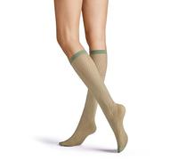 Hudson Damen Kniestrümpfe Net Fashion 37 DEN Sage green 0104 35-38