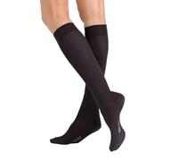 Hudson Damen Kniestrümpfe Relax Fine druckfreier Bund Anthrazit 0545 35-38