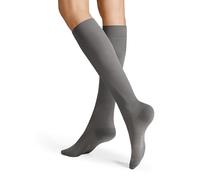 Kniestrümpfe HUDSON "RELAX FINE", Damen, Gr. 39-42, silber, Baumwollmischung, normal, Socken Kniestrümpfe, Baumwoll-Mix, verstärke Spitze und Ferse (70641304-39) silber