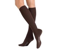 Hudson Damen Kniestrümpfe Relax Woolmix Clima druckfrei Brownmel. 0763 35-38
