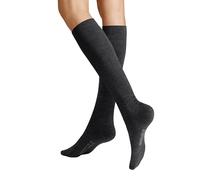 Hudson Kniestrümpfe Relax Woolmix Clima druckfreier Bund Grau-mel. 35-38