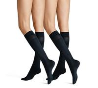 Hudson Damen Kniestrümpfe Simply 40 2-Pack druckfreier Bund 40 DEN Marine 35-38