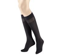 Hudson Kniestrümpfe Simply 40 Damen druckfreier Bund 6er Pack Schwarz 35-38 HU-0005