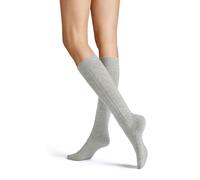 Hudson Winter Plait Kniestrumpf 1 Paar | 35-38 (I) | Silber (HU-0502)