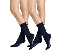 Hudson Damen Only 2-pack Druckfreier Bund Socken, Marine 0335, 39-42 EU