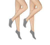 Hudson Damen Sneaker Socken Only 2-Pack hautfreundlich Silber 0502 35/38