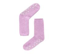 Socken HUDSON "Socke Homepads", Mädchen, Gr. 39-42, lila (pure, rose 0403), Obermaterial: 65% Polyacryl PAN. 28% Wolle WO. 5% Polyamid PA. 2% Elasthan EL., Socken Socken (53483838-39) pure, rose 0403