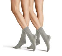 Hudson Damen Only 2-Pack druckfreier Bund Socken, Silber 0502, 39/42 (2er Pack)