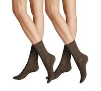 Hudson Shoes Socken Only – 6er-Pack, Schurwolle 75% – Braunmeliert Gr. 35-38 (HU-0763)
