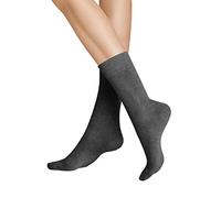 Hudson Damen Socken Relax Cotton druckfrei Grau-mel. 0550 35-38