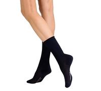 Socken HUDSON "RELAX FINE", Damen, Gr. 39-42, marine, Obermaterial: 65% Baumwolle, 32% Polyamid, 3% Elasthan, normal, Socken Socken, Baumwoll-Mix, softe Qualität mit modernem Rollrand (59426022-39) ma