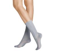 Hudson Damen Socken Relax Fine – 3er Pack, Rollrand – Silber Größe 35-38 (HU-0505)
