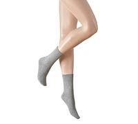 Hudson 1 Paar Damen Socken, Relax Soft Strumpf, Komfortbund, Einfarbig Silber 39-42 (5,5-7,5 UK)