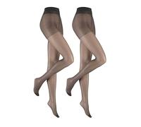 Hudson Damen Strumpfhose Simply 20 To Go 2-Pack hochelastisch 20 DEN Graphit 36-40