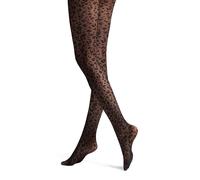 Hudson Damen Strumpfhose SPARKLY LEO gemustert 20 DEN Schwarz Größe 45