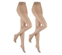 Hudson Damen Strumpfhosen Simply 20 To Go 2-Pack hochelastisch 20 Den Diamant 0001 36-40