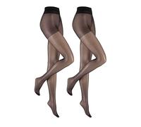 Hudson Damen Strumpfhosen Simply 20 To Go 2-Pack hochelastisch 20 Den Black 0005 42-44