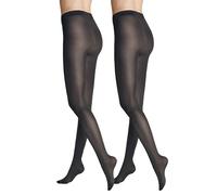 Hudson Feinstrumpfhose Simply 40, 2er Pack, 40 DEN, semi-blickdicht matt, anthrazit Gr. 42/44