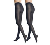 Hudson Damen Strumpfhose Simply 40 – semi-blickdicht matt, 40 DEN – Marine – 42/44 (2er Pack)