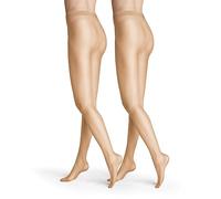 Hudson Damenstrumpfhose Simply Shine 15 - transparent schimmernd - 2er-Pack - 15 DEN - Teint (Beige)
