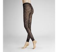 Hudson Damen Leggings Graphic Crochet gemustert 40 DEN Black 0005 40-42