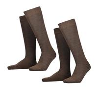 Hudson Only Kniestrumpf 2er Pack | 43-46 (II) | Brown mel. (HU-0763)