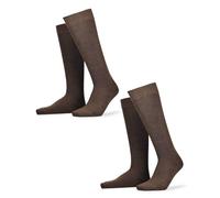 Hudson Only Kniestrumpf 2er Pack | 39-42 (I) | Brown mel. (HU-0763)