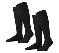 Hudson Herren Kniestrümpfe Only 2-Pack wärmend Black 0005 43-46