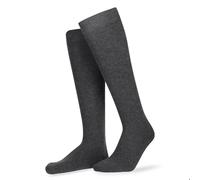 Hudson Shoes Herren Kniestrümpfe Relax Cotton – wärmend – Grau-meliert – Größe 43-44