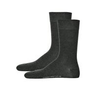 Hudson Herren Socken Only 2-Pack druckfreier Bund Grau-mel. 0550 39-42