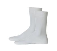 Hudson Herren Socken im Pack - Only Vorteilspack, Strumpf, Komfortbund, Einfarbig Weiss 43-46 8er Pack (4x2P)
