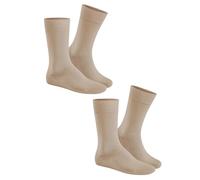 Hudson Herren Socken Only 2-Pack druckfrei Beige-mel. 0799 39-42