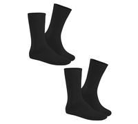 Hudson Herren Socken Only 2-Pack druckfrei Black 0005 39-42