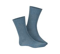 Hudson Relax Cotton Socke 3er Pack | 45-46 (III) | Jeans mel. (HU-0667)