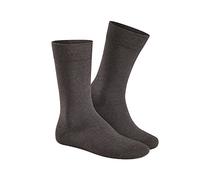 Hudson Herren Socken Relax Cotton druckfreier Bund Dunkelbraun-mel. 41-42