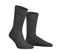 Hudson Shoes Herren-Socken Relax Cotton Baumwolle druckfreier Bund Grau meliert 47/48