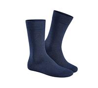 HUDSON Herren Socken Relax Cotton druckfreier Bund Marine 41-42