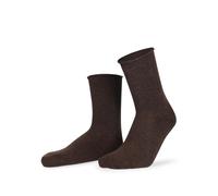 Hudson Herrensocken Relax Soft – druckfreier Bund – 3er Pack Brown mel. 43-46 (0763)