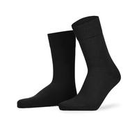 Socken HUDSON "RELAX WOOLMIX CLIMA", Herren, Gr. 43-46, grau (schwarz), Obermaterial: 53% Baumwolle, 42% Schurwolle, 4% Polyamid, 1% Elasthan, Socken Socken, Herren Socken aus einem Mix aus Baum- und