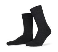 Hudson Herren Socken Relax Woolmix Clima – klimaregulierend – 3er Pack 43-46 Anthrazit mel.
