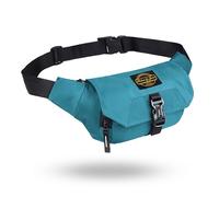 Hudson & James Bumbag Niere Laufgurt für Männer Frauen Unisex Niere Reißverschlusstasche Verstellbarer Gürtel, Wasserdichte Tasche für Outdoor-Training Wandern, Himmelblau, L, Zeitgenössisch
