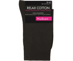 Hudson Relax Cotton Kurzsocke 3er Pack | 39-42 (I) | Silber (HU-0525)