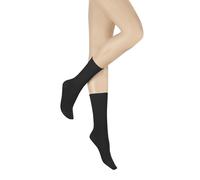 Hudson Damen Socken Relax Fine Rollrand Black 0005 35-38