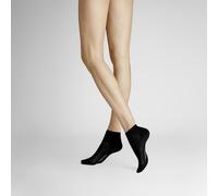 Sneakersocken HUDSON "Sneaker Relax Fine", Mädchen, Gr. 35-38, schwarz (schwarz 0005), Obermaterial: 65% Baumwolle CO. 32% Polyamid PA. 3% Elasthan EL., Socken Sneakersocken (12129637-35) schwarz 0005