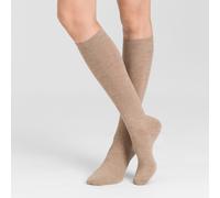 Hudson Shoes Kniestrümpfe Relax Woolmix Clima druckfrei Beige meliert Größe 40,5