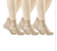 Hudson Damen Matt Fein Socken Simply 20 3er - Pack, Gr. 35/38, Beige (Teint 0010)
