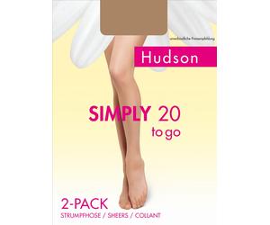 Hudson Simply 20 TO GO Strumpfhose 6er Pack | 46-48 (III) | Teint (HU-0010)