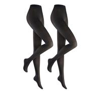 Hudson Feinstrumpfhose, 40 DEN, (2 St.), in DEN mit extrakomfortablem Bund 48/50 schwarz Damen Feinstrumpfhosen Strumpfhosen Damenwäsche Feinstrumpfhose 48/50 schwarz, schwarz